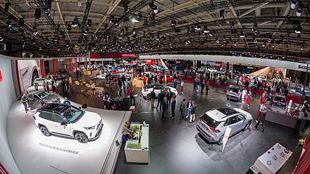 Toyota and Škoda stands during the edition of 2018