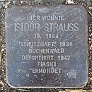 Trebur, Stolperstein Isidor Strauss