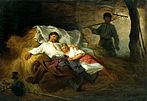 «На сеновале» (1872), холст, масло — Тюменский областной музей изобразительных искусств.