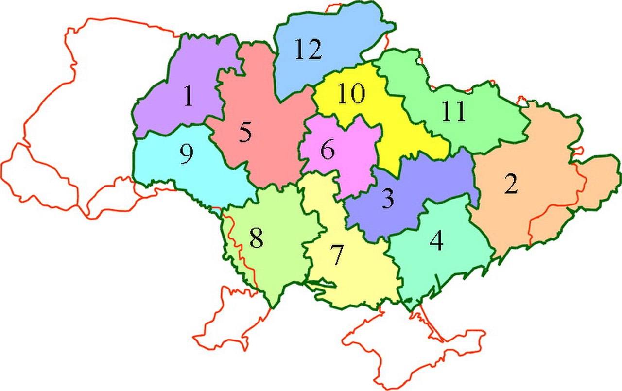 Карта украины 1925