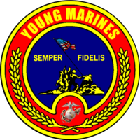 Young Marines Logo, used as uniform device. USMC - Young Marines Logo.png