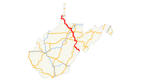 US 250 (WV) map.svg