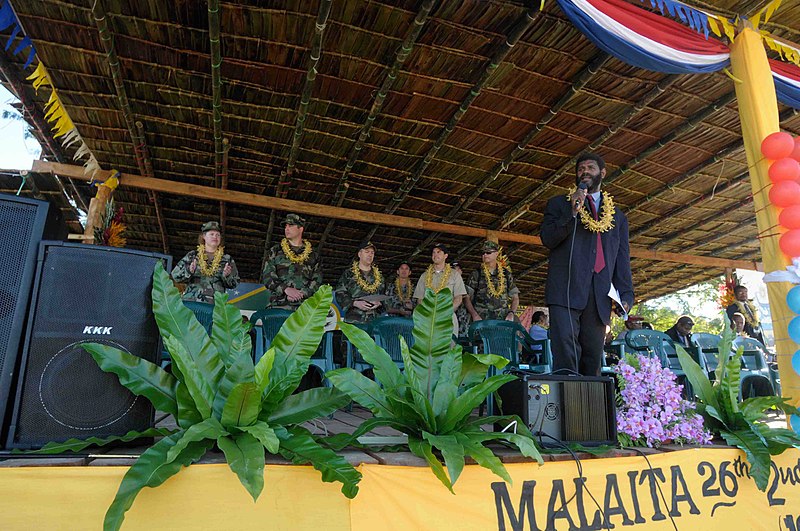 File:US Navy 090814-N-9689V-001 U.S. and Australian Pacific Partnership 2009 team members take their seats as the master of ceremonies begins Malaita's 26th Anniversary.jpg