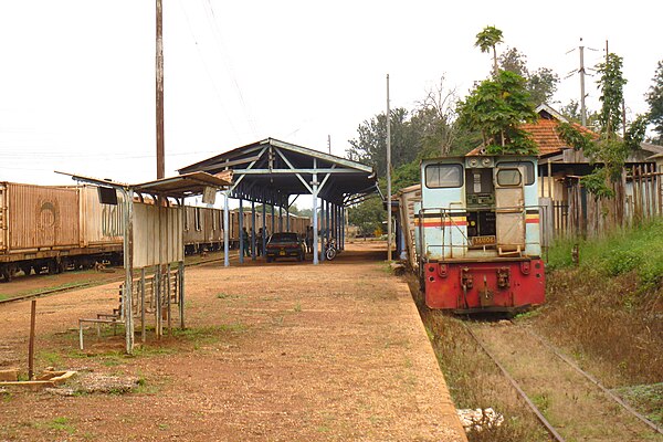 Tororo railway station on the Uganda Railway.
