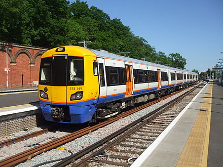 London Overground train at Crystal Palace.