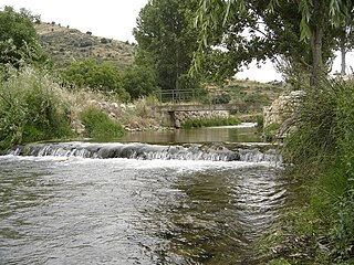 Huerva river in Aragon, Spain