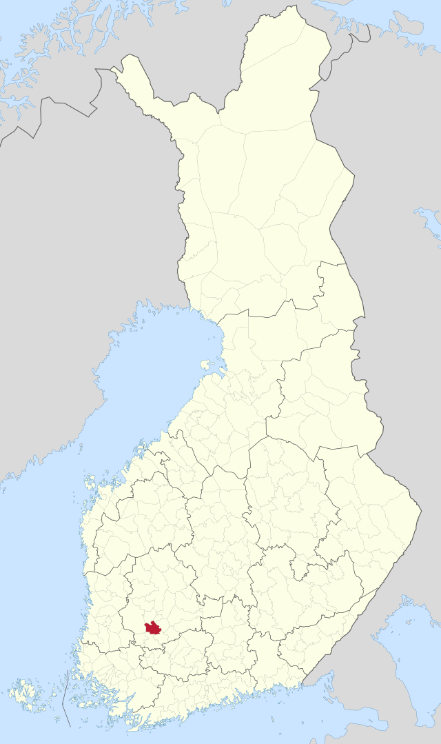 韦西拉赫蒂在芬兰的位置