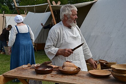 Viking festival at Trelleborg castle near Slagelse, Denmark