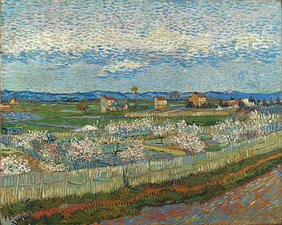 Vincent van Gogh, Peach Trees in Blossom, April, 1889