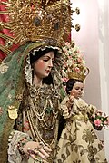Nuestra Señora de los Remedios para su Solemne Besamanos en mayo de 2022.