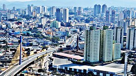 Vista do centro da cidade a partir do bairro de Várzea do Palácio.