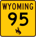 Wyoming Highway 95 marker