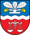 Bilancia con due piatti (stemma di Oberhaid, Germania)