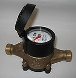 A typical residential water meter Water meter 2006.jpg