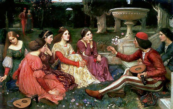 A Tale from the Decameron (1916) by John William Waterhouse.