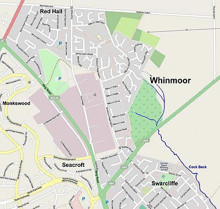 Whinmoorstreetmap