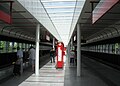 Wien U-Bahn-Station Rennbahnweg Bahnsteig