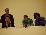 group photo wikimania at El Museo Soumaya