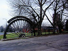 Winding wheel from Yorkshire Main Colliery 1911 to 1985 - geograph.org.uk - 637011.jpg
