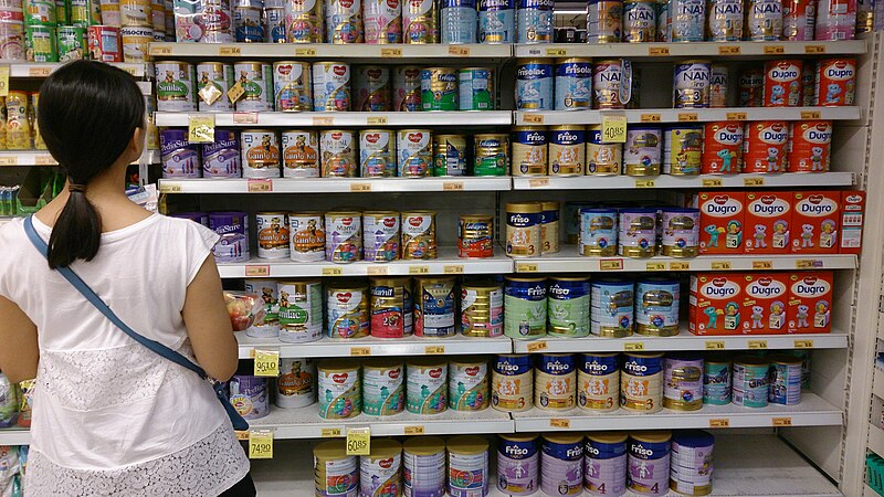 File:Woman shopping for infant formula in a supermarket, Singapore - 20131102.jpg