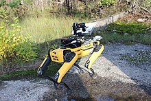 A YanDavos radiation sensor system based on a 1 cm CZT crystal, deployed on a Boston Dynamics Spot quadruped robot for radiation mapping in the Chernobyl Exclusion Zone YanDavos on SPOT.jpg