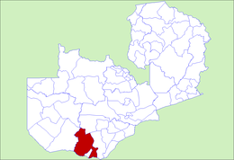 District de Kazungula - Carte