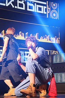 Zico saat tampil bersama Block B di Cyworld Dream Music Festival 2011