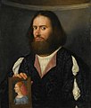 'Portrait of a Gentleman, Half Length, Holding a Portrait of a Lady' by Cariani.jpg