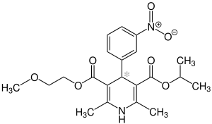 (RS)-Nimodipin Structural Formula V1.svg