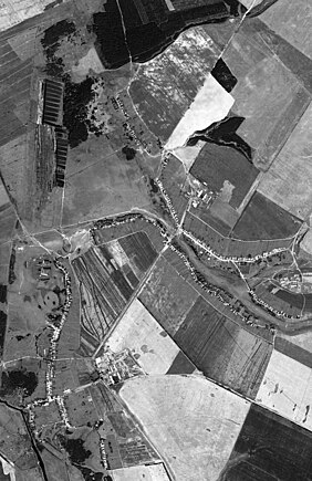 Спутниковая съёмка села Весёлое. 1972 год