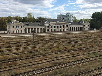 Complexul de clădiri ale nodului de cale ferată, Bender (Tighina). Fotograf: Listiglustig