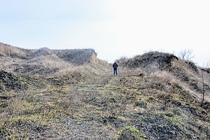 Давньоруське городище в селі Заріччя. Місце, де були в'їзні ворота.jpg