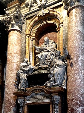 Påve Innocentius XII:s gravmonument i Peterskyrkan.