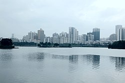 海南 国际 旅游 岛 —— 红 城 湖 景观 （西南 向） - Panoramio.jpg