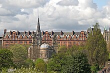 The West End skyline from Princes Street Gardens .00 1211 The Caledonian - Edinburgh.jpg