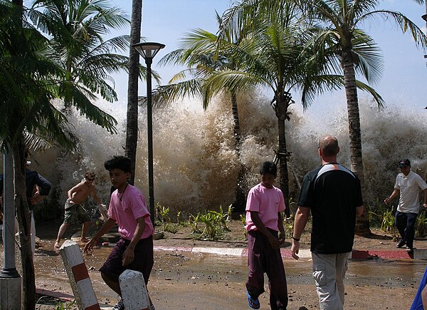 The 2004 tsunami in Thailand