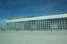 Instalaciones de mantenimiento de Lufthansa Technik en el aeropuerto.