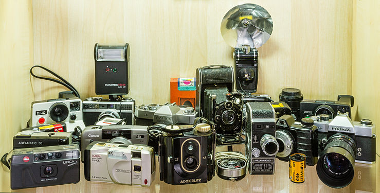 Sammlung von Fotoapparaten Collection of cameras