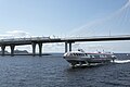 * Nomination St. Petersburg, mouth of the Neva River. Bridge and its supports of the Western Rapid Diameter. Hydrofoil Meteor-237. --Andrey Korzun 15:35, 1 December 2021 (UTC) * Promotion  Support Good quality. --Ermell 22:29, 1 December 2021 (UTC)