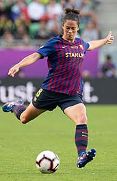 A women's association football player (مارتا تورخون)
