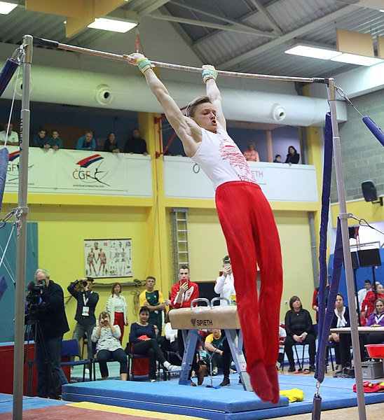 File:2019-11-30 OHC Liberec 2019 MAG Apparatus finals Horizontal bar (Martin Rulsch) 264.jpg