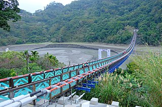 Xikou Suspension Bridge Bridge in Fuxing, Taoyuan City, Taiwan