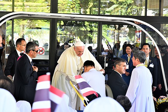 Pope Francis visit Saint Louis Hospital 21 November 2019