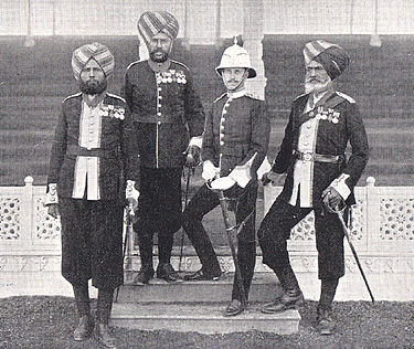 British and Indian officers of 25th Punjabis at the Delhi Durbar, 1911. 25th Punjabis - Delhi Durbar, 1911.jpg