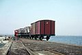 Ein Güterzug am Westanleger (1983)