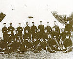Officers of the 34th (Ontario) Battalion of Infantry at Camp Niagara, 1892