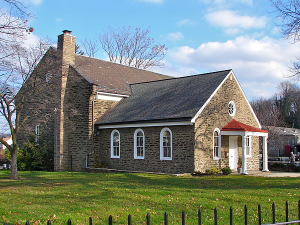 The first Brethren church built in America, in Germantown near Philadelphia.