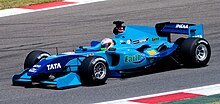 Karthikeyan competing for A1 Team India at the 2008-09 A1 Grand Prix of Nations, South Africa. A1 Grand Prix, Kyalami - India.jpg