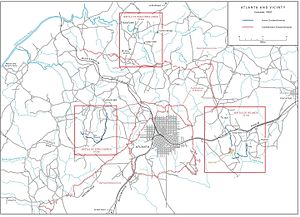 ATLANTA CAMPAIGN: Atlanta and Vicinity (Summer 1864). ATLANTA OM3.jpg