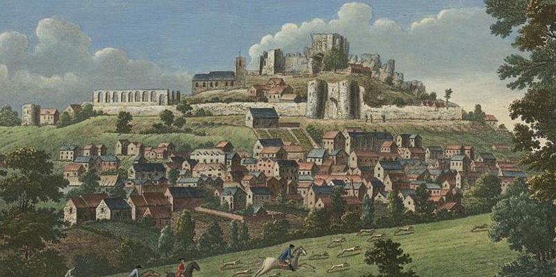 File:A North View of Denbigh Castle, in north Wales - trimmed.jpg